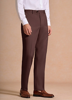 front James Espresso Structured Stretch Dress Pants