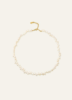 front Freshwater Pearl Strand Necklace