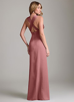 Azazie Cemion Brudtärnklänningar Klä av A-Linje i Stretch Satin Ametist image3