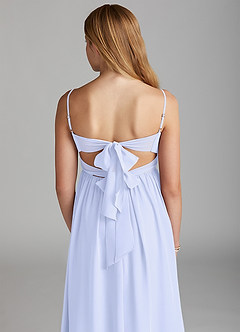 Azazie Zeya Junior Lavender A-Line Chiffon Dress image2