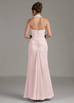 Azazie Destiny Robes de demoiselle d'honneur Robe Sirène en Mousseline de soie Encolure en Forme de Cœur Rose Pâle image6