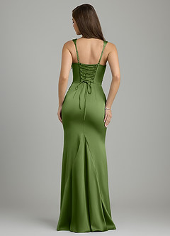 Azazie Vada Bridesmaid Dresses Juniper Mermaid Corset Stretch Satin Dress image2