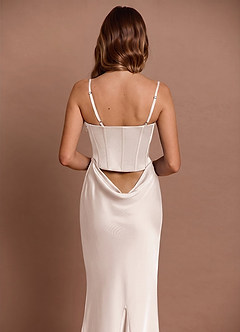 Vestido Crema Largo Lirielle  image11