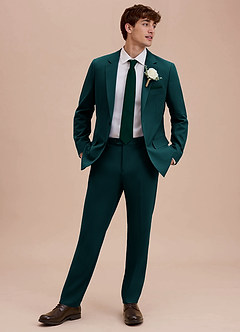 front Ethan Pine Refined Weave Suit