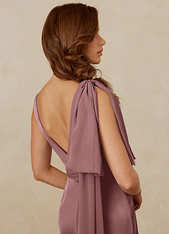 Christian Siriano Bridal for Azazie 1011 Bridesmaid Dresses Vintage Mauve Mermaid Bow Stretch Satin Dress image10