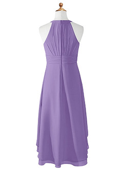 Azazie Linna Junior Tahiti A-Line Pleated Chiffon Dress image6