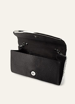 front Metalen geplooide envelopclutch