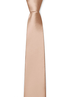 front Matte Satin Skinny Tie
