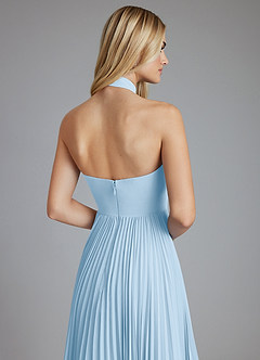 Azazie Keita Final Sale Black A-Line Pleated Chiffon Dress image3