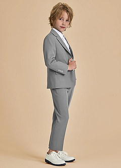 front Oliver Niños Gris Traje de 2 piezas