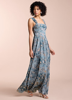 Vestido Azul Pálido Largo Aleah image3