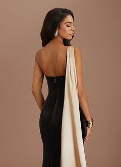 Vestido Oro Negro Largo Nala image3