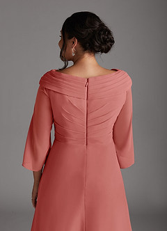 Azazie Jaycee Abiti per la Madre della Sposa Abito A-Line in Chiffon Rosa Antica image10