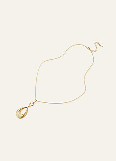 front Gold Zirconia Jewelry Set