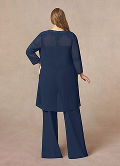 Azazie Florida Mother of the Bride Dresses Dark Navy Jumpsuit/Pantsuit Sequins Chiffon Dress image15