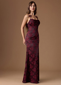Tamia Royal Maroon Maxi Dress image5