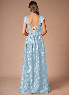 Hazel Powder Blue Pleated Maxi Dress image2