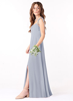 Azazie Rosey Junior Dusty Lavender A-Line Sweetheart Neckline Chiffon Dress image3