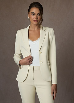 front Victoria Ivoire Ensemble pantalon court Victoria Refined Weave
