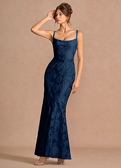 Vestido Azul Marino Oscuro Largo Keilani image4