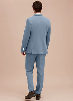 front Ethan Dusty Blue Refined Weave Suit