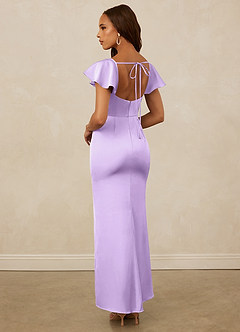 Christian Siriano Bridal for Azazie 1005 Brautjungfernkleider Etui Herzausschnitt Stretch-Satin Kleid Flieder image2