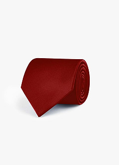 front Stretch Satin Wide Tie