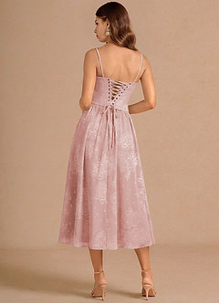 Isaura Powder Pink Midi Dress image2