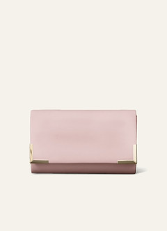 front Bolso tipo sobre con adornos de metal de Pu