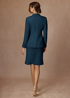 front Kennedy Dark Navy Refined Weave Performance Dress Suit