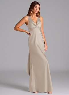 Azazie Hati Brudtärnklänningar Klä av Sjöjungfru i Stretch Satin Frost image1