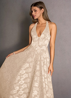 Isabeau Cream Midi Dress image3