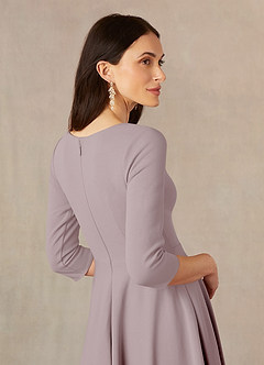 Azazie Nassif Mother of the Bride Dresses Vintage Mauve A-Line Stretch Crepe Dress image5