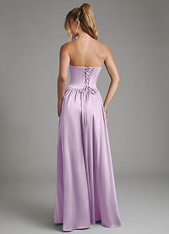 Azazie Arden Robes de demoiselle d'honneur Robe Trapèze en Satin extensible Corset Frostiges Flieder image2