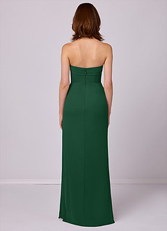 Barbie ♥ Azazie Bridesmaid Dresses Dark Green Sheath Strapless Chiffon Convertible Dress image5