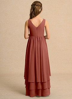 Azazie Kitten Junior Formal Flower Girl Klänningar Klä A-Line i Chiffong image2