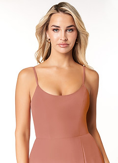 Azazie Moira Bridesmaid Dresses MAI TAI A-Line Scoop Chiffon Dress image6
