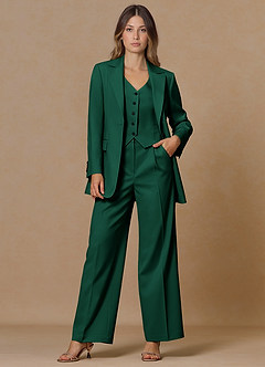 front Rowan Esmeralda Blazer de alto rendimiento con tejido refinado