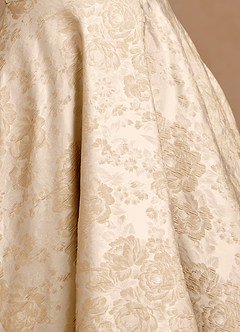 Vestido Champán Añejo Midi Melusine image7