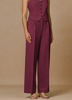 front Rowan Burgundy Refined Weave Performance pants