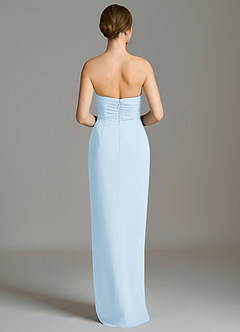 Azazie Darcie Final Sale Sky Blue Sheath Strapless Chiffon Convertible Dress image6