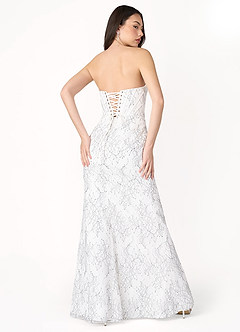 Frankie White Lace Lace Corset Gown image4