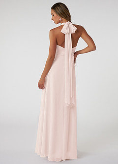Azazie Fifi Abiti da Damigella Abito Convertibile A-Line in Chiffon Senza Cinturino Petalo Di Rosa image3