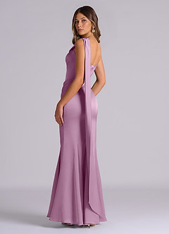 Azazie Inara Brautjungfernkleider Meerjungfrau-Linie Plissee Stretch-Satin Kleid Blauregen image6
