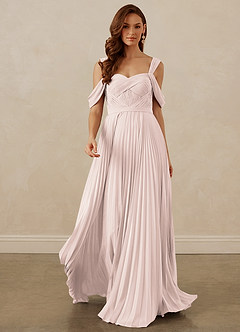 Christian Siriano Bridal for Azazie 1013 Bridesmaid Dresses Rose Petal A-Line Off the Shoulder Chiffon Dress image9