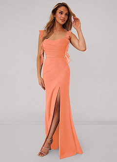 Barbie ♥ Azazie Bridesmaid Dresses Sunset Mermaid Corset Chiffon Dress image1