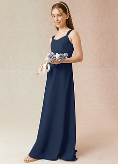 Azazie Denice Junior Cedar Rose A-Line Chiffon Dress image5