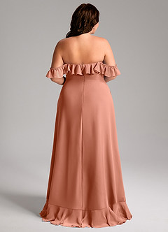 Azazie Lyra Bridesmaid Dresses MAI TAI A-Line Chiffon Convertible Dress image12