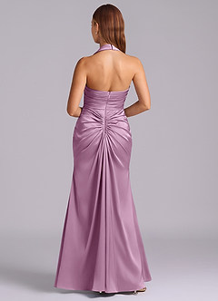 Azazie Destiny Bridesmaid Dresses Wisteria Mermaid Sweetheart Neckline Stretch Satin Dress image2