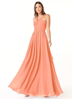 Azazie Dionne Final Sale Sunset A-Line Corset Chiffon Dress image4